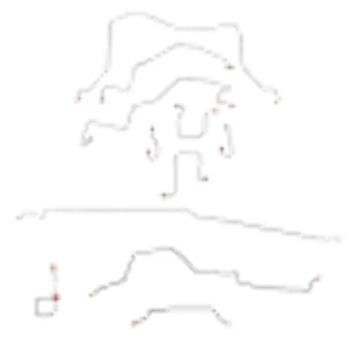 98-01 Dodge Ram 3500 Brake Line Kit 4WD Ext Cab_Short Bed Stainless Steel